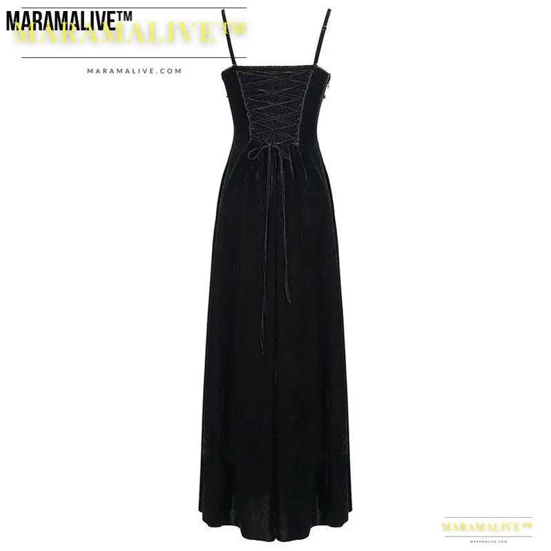 Maramalive™ Vintage Gothic Fashion Women's Sling Dress