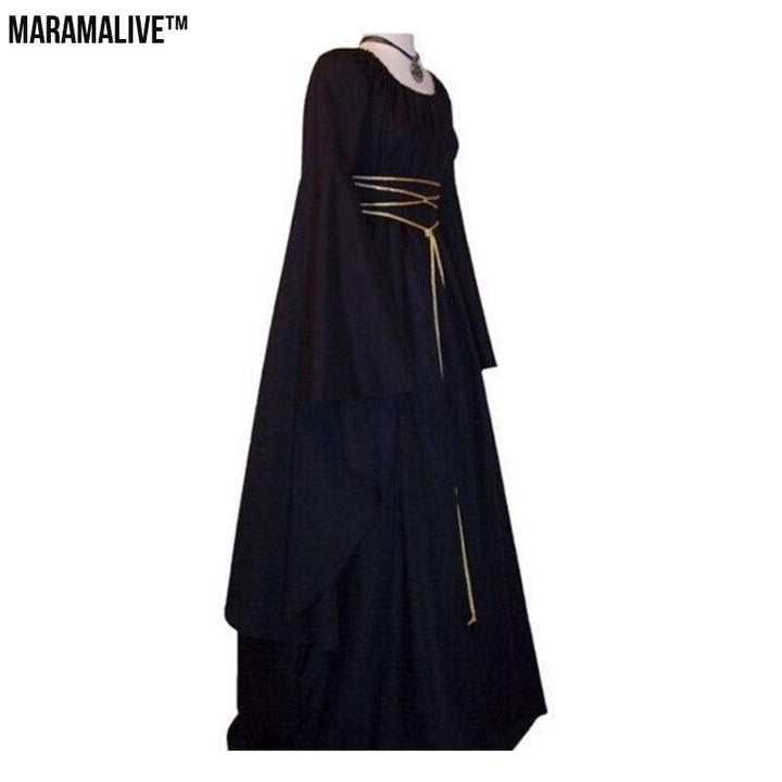 Maramalive™ Vintage Pagan Long Sleeved Dress