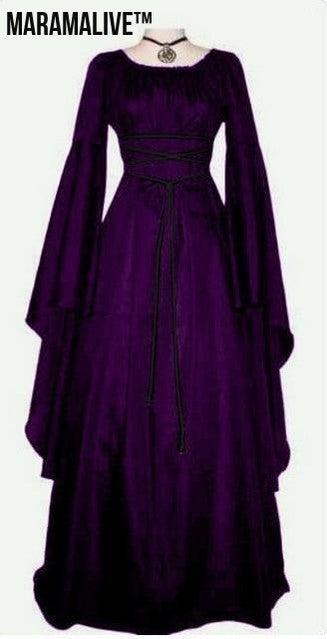 Maramalive™ Vintage Pagan Long Sleeved Dress