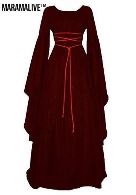 Maramalive™ Vintage Pagan Long Sleeved Dress