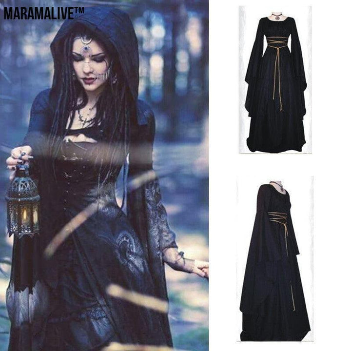 Maramalive™ Vintage Pagan Long Sleeved Dress