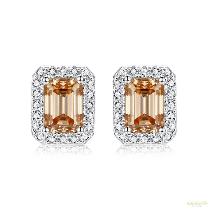 Maramalive™ Women's Moissanite Emerald Cut Earrings