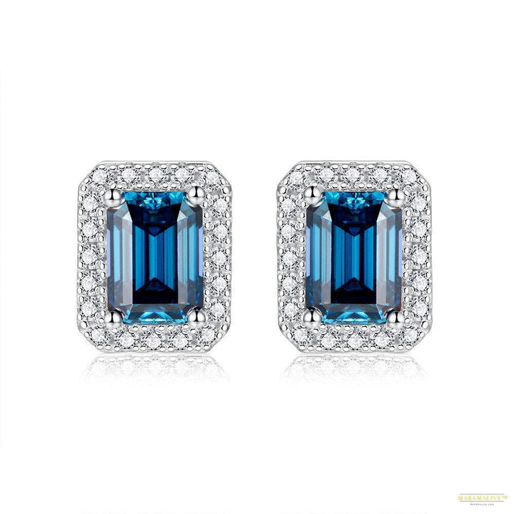 Maramalive™ Women's Moissanite Emerald Cut Earrings