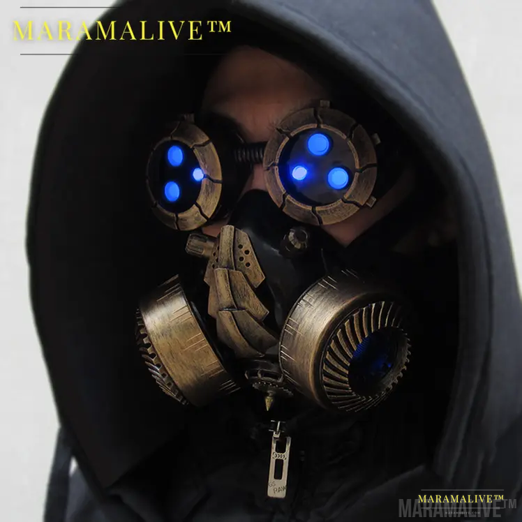 Maramalive™ steampunk glasses cyber glow Goggles