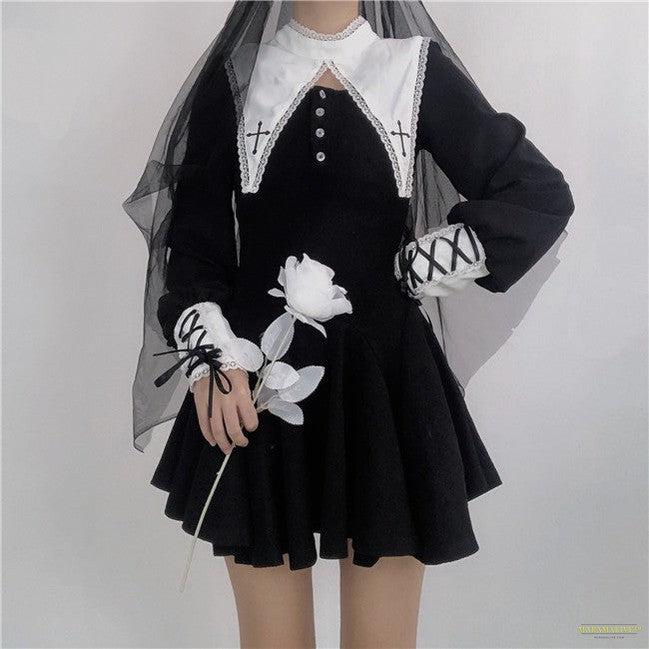 Maria dark goth nun dress Maramalive™