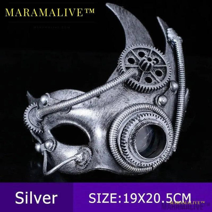 Mechanical Steampunk Retro Half Face Mask