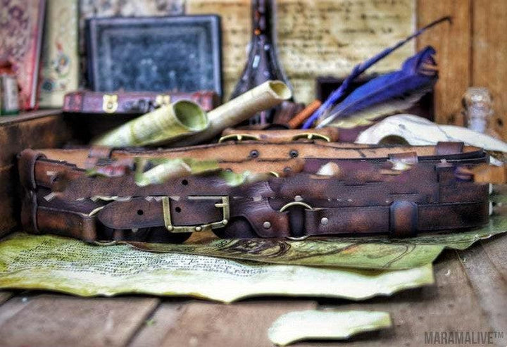 Medieval Buckle Belt - Retro Cosplay Accessory