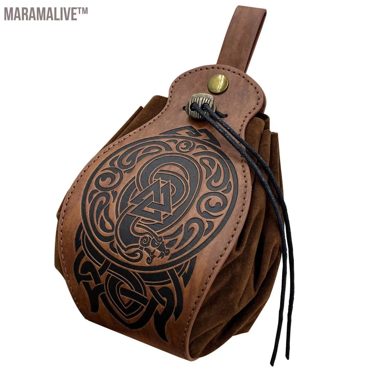 Medieval Viking Mini Bag Coins Retro Bag Pouch Men Women Cosplay LARP Costume Accessories