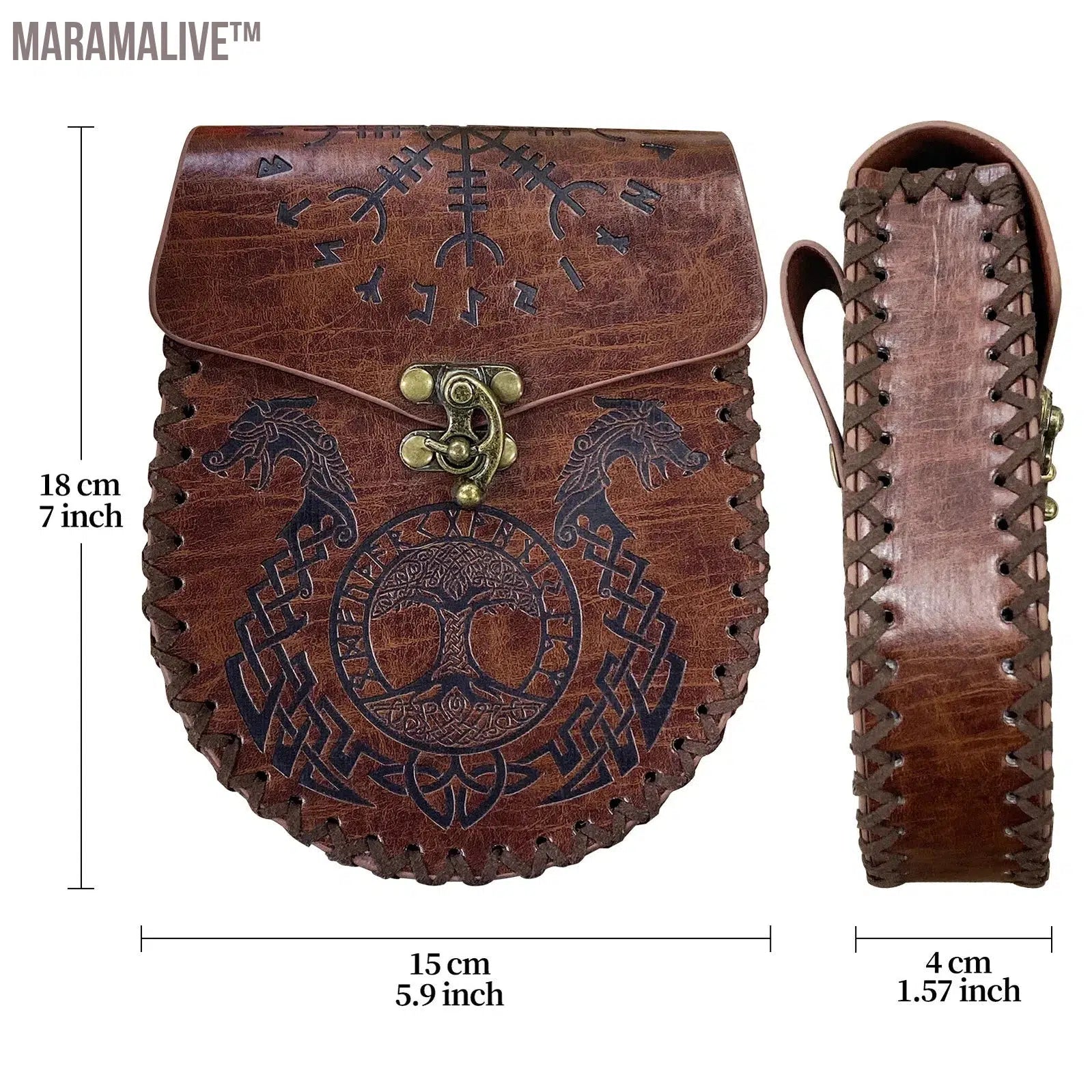 Medieval Viking Mini Bag Coins Retro Bag Pouch Men Women Cosplay LARP Costume Accessories