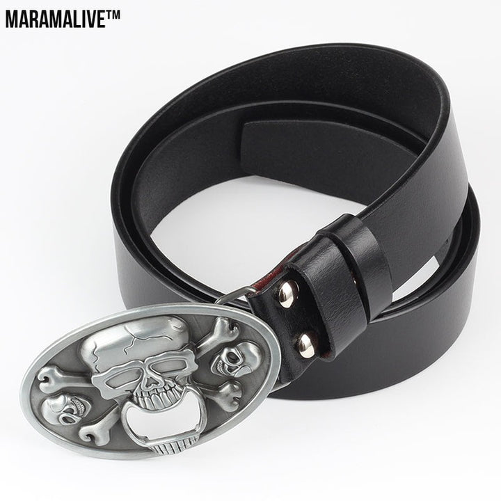 Men's Casual Skull Decorative Belt