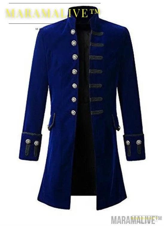 Men's Coat Fashion Steampunk Retro Men's Uniform