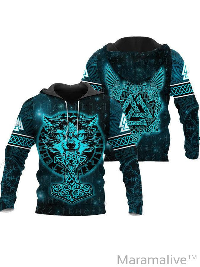 Men's Hoodie 3D Digital Printing Hoodie