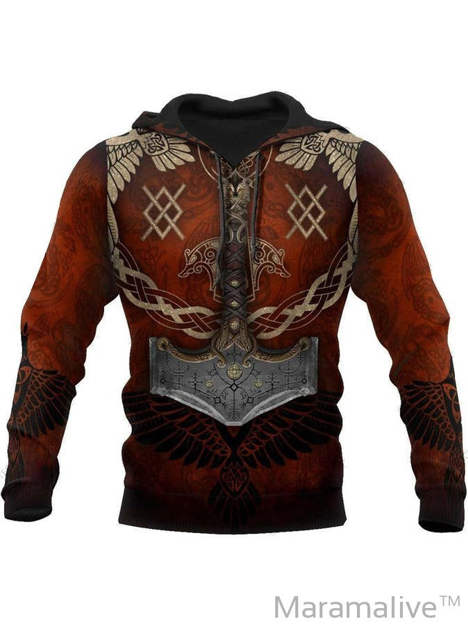 Men's Hoodie 3D Digital Printing Hoodie