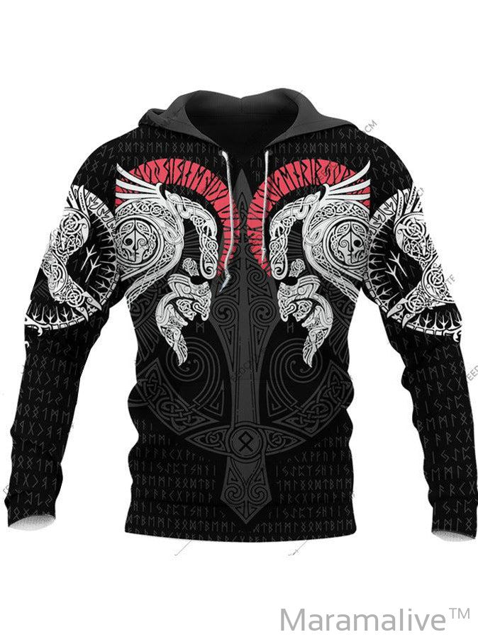 Men's Hoodie 3D Digital Printing Hoodie