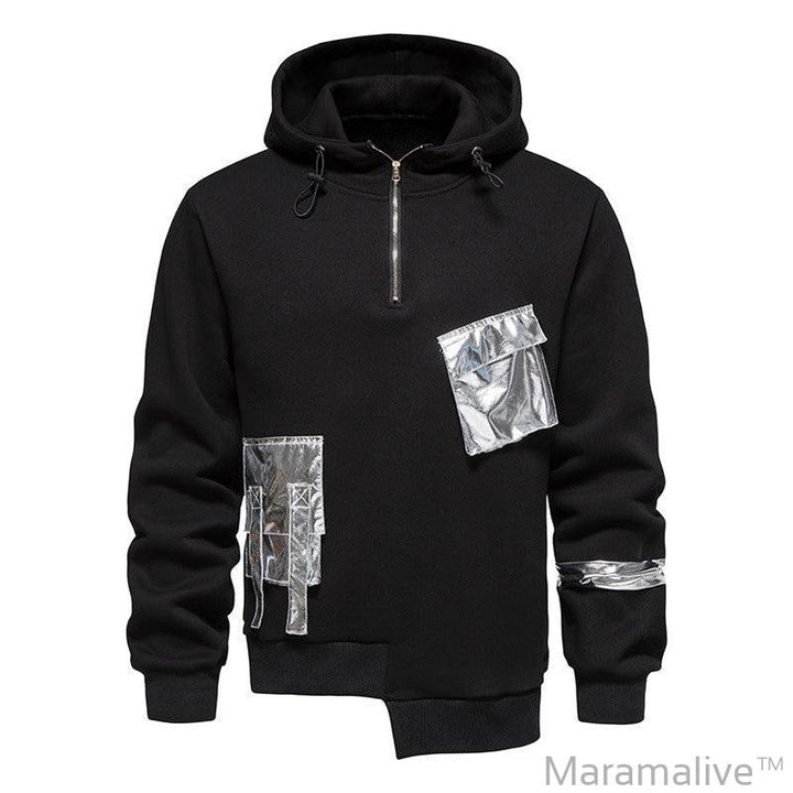 Men's Loose Dark Hoodie