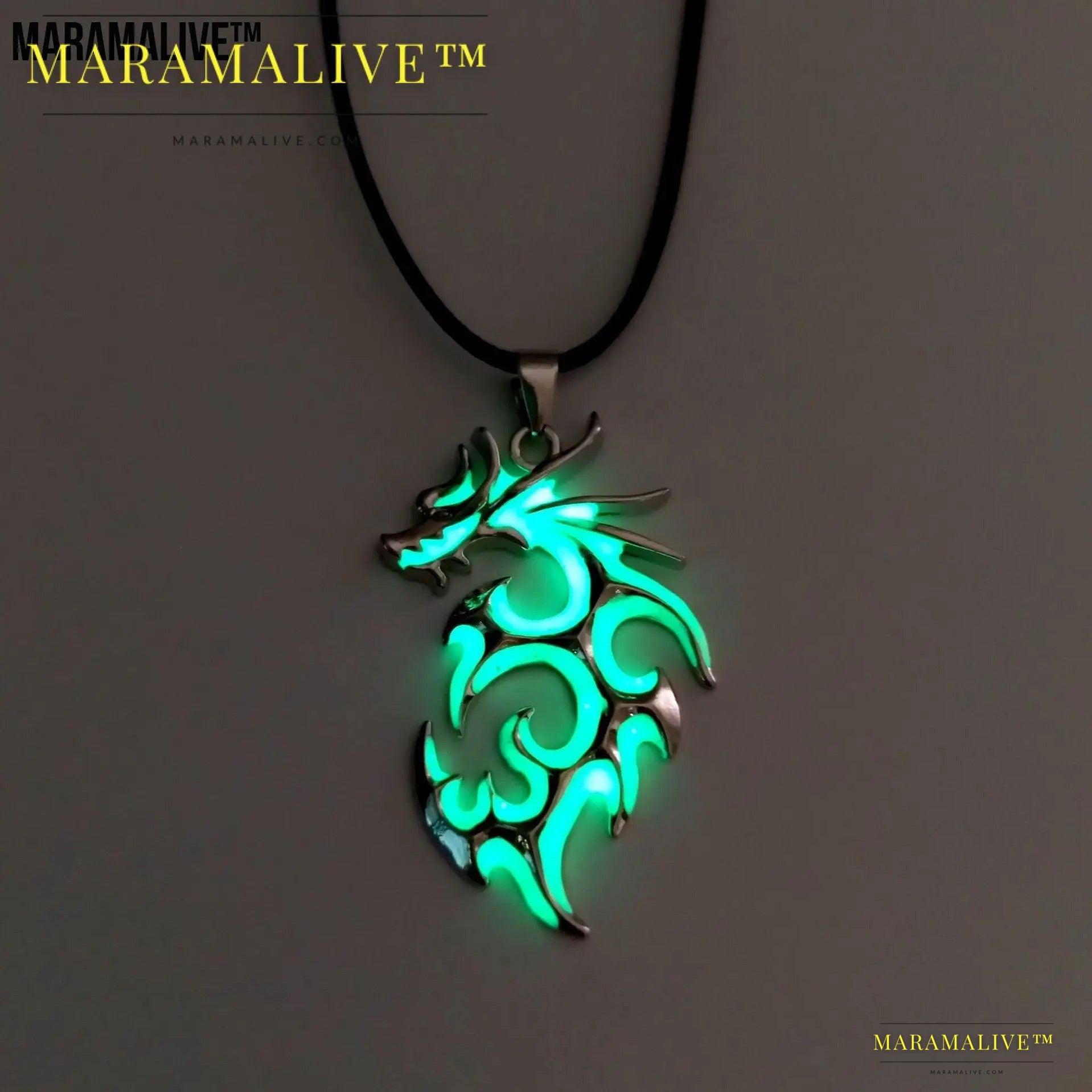 Men's Luminous Dragon Necklace