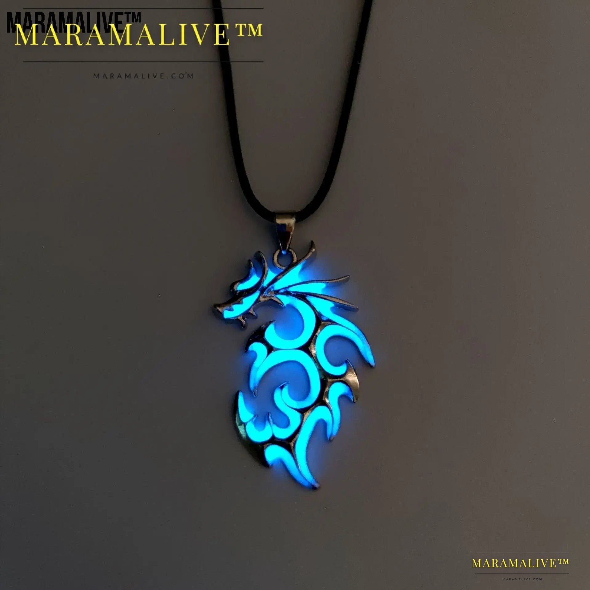 Men's Luminous Dragon Necklace