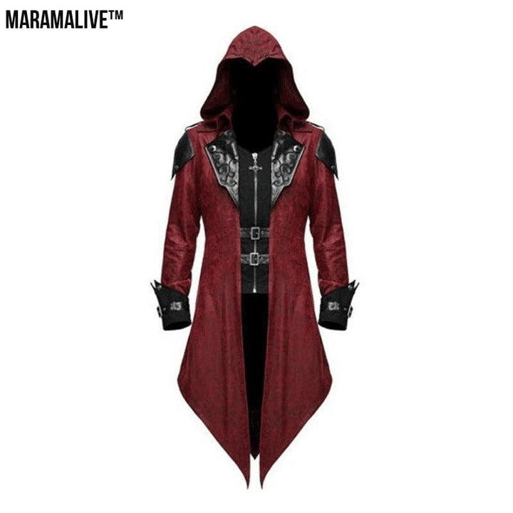 Men's Medieval Trench Coat | Retro Embroidered Cosplay Jacket