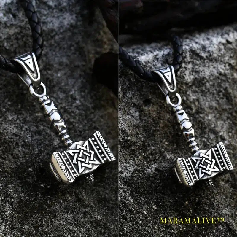 Men's Pendant Hammer Necklace Pendant Northern Europe Myth Nordic Jewelry