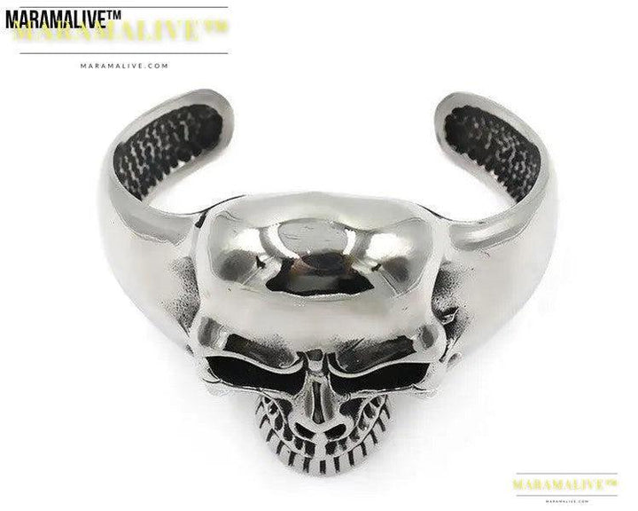 Men's titanium steel ghost head bracelet