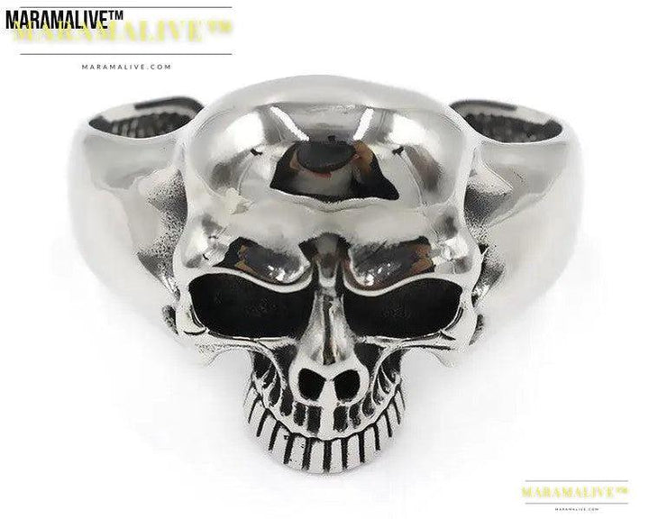 Men's titanium steel ghost head bracelet