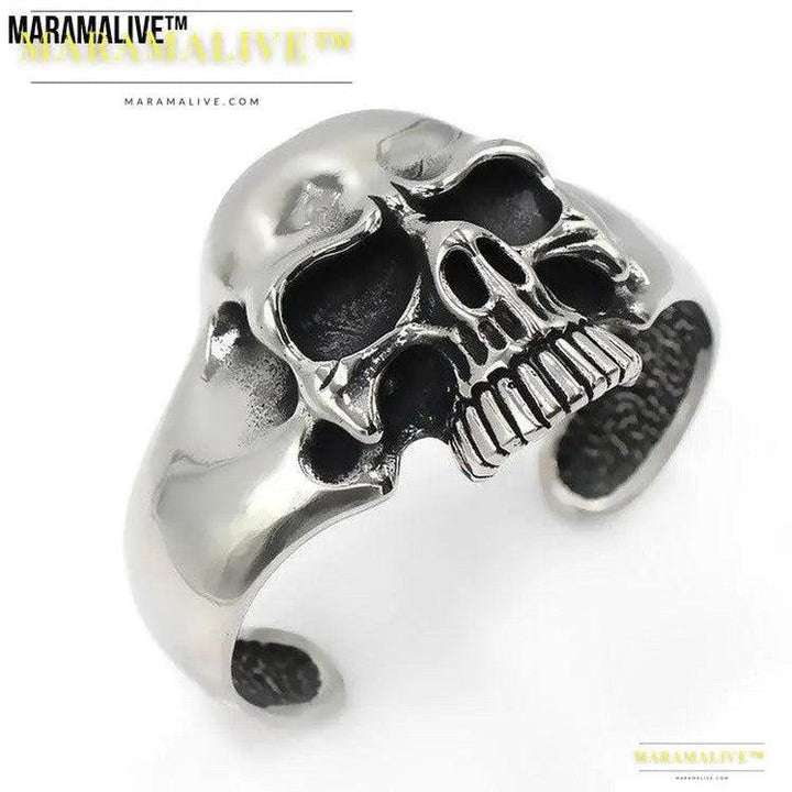 Men's titanium steel ghost head bracelet