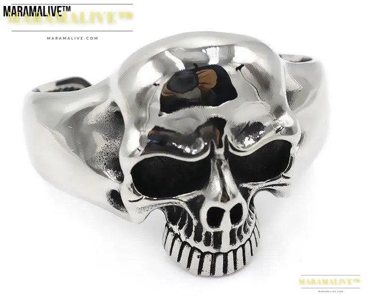 Men's titanium steel ghost head bracelet