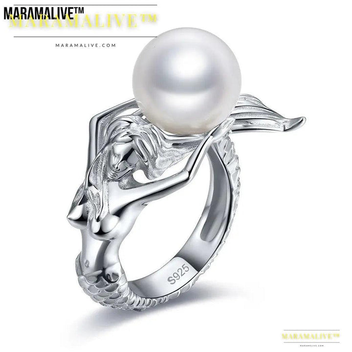 Mermaid Ring in Sterling Silver