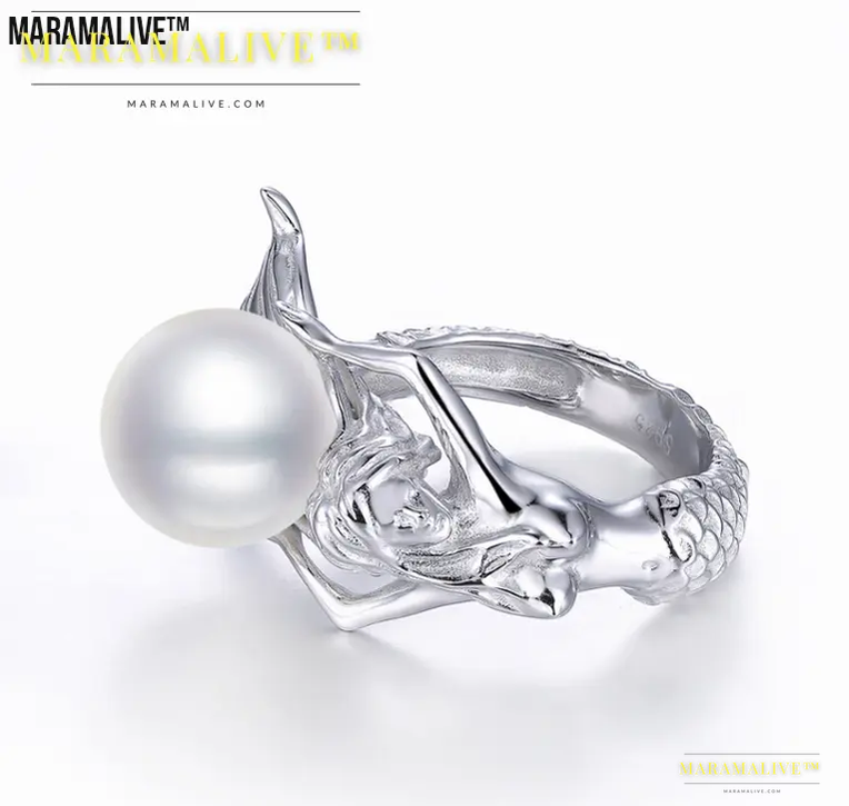 Mermaid Ring in Sterling Silver