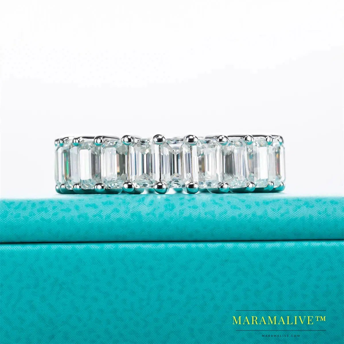 Moissanite Eternity Band: Everlasting Shine for Weddings