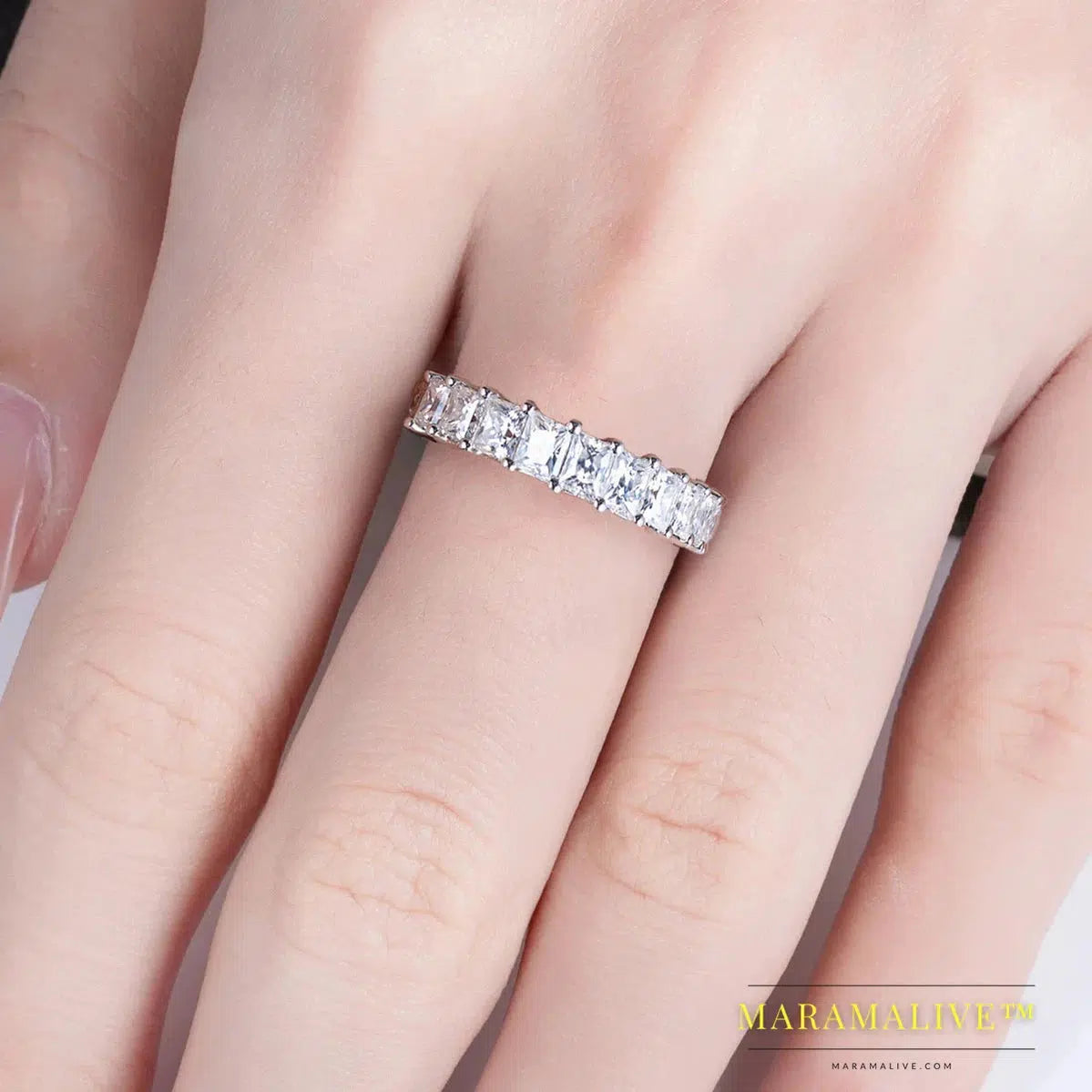 Moissanite Eternity Wedding Bands: A Lifetime of Brilliance