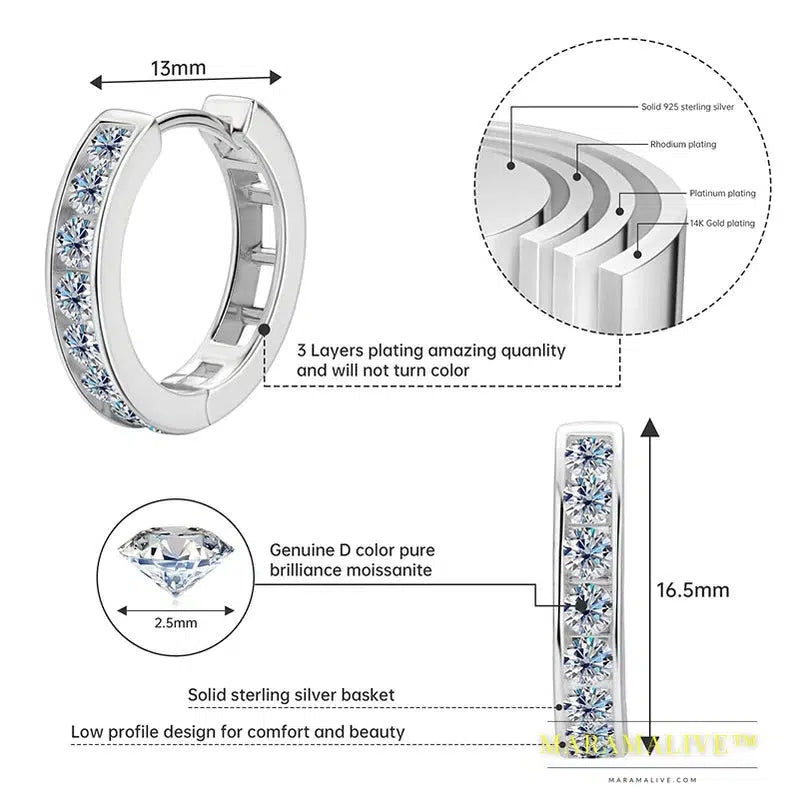 Moissanite Hoop Earrings: Perfect for Your Unique Style