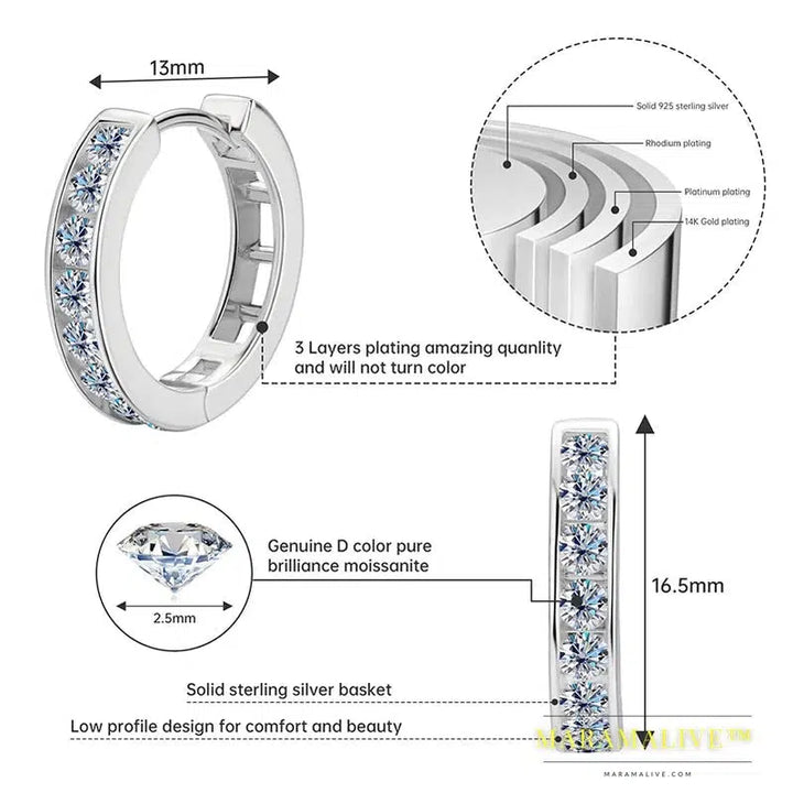 Moissanite Hoop Earrings: Perfect for Your Unique Style