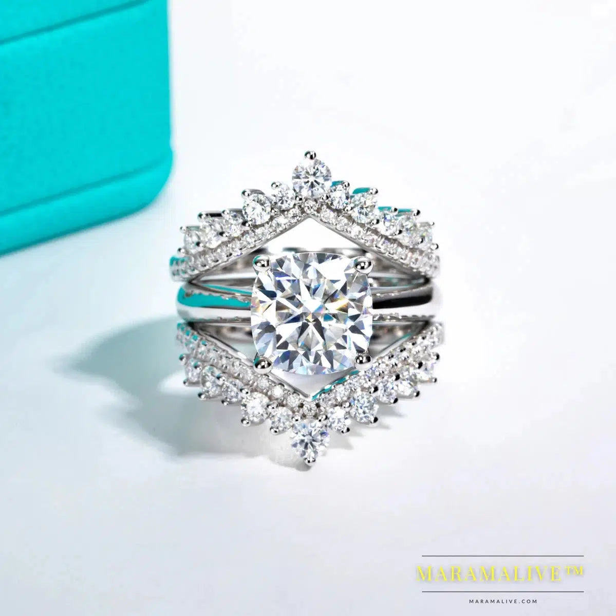 Moissanite Ring in Sterling Silver: Dazzling Elegance