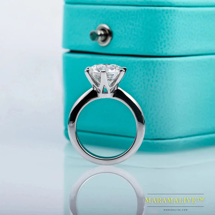 Moissanite Solitaire Rings: Stunning Engagement Jewelry