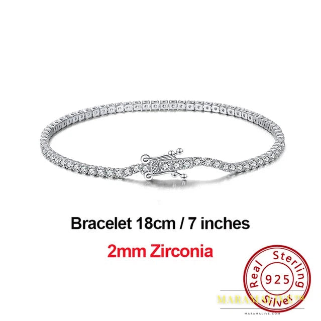 Moissanite Tennis Bracelet For Women Men 925 Sterling Silver Party Wedding Bangles With GRA Fine Jewelry Gift