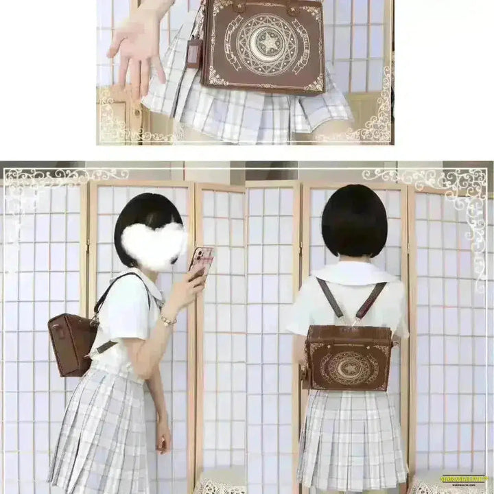 Moon Magic Book Lolita Bag: Gothic Inspired, Dynamic Double Shoulder, Diagonal Cross Body & Handbag