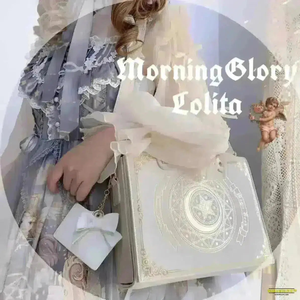 Moon Magic Book Lolita Bag: Gothic Inspired, Dynamic Double Shoulder, Diagonal Cross Body & Handbag