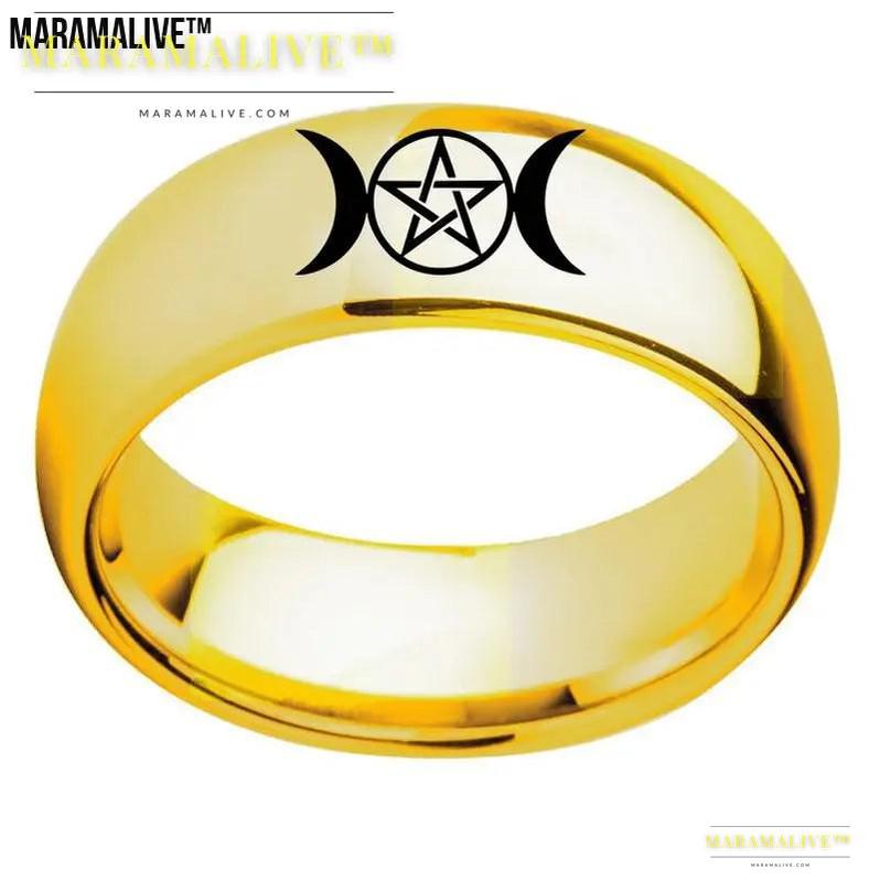 Moon Star Arc Ring