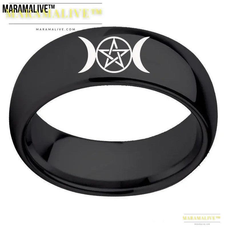 Moon Star Arc Ring