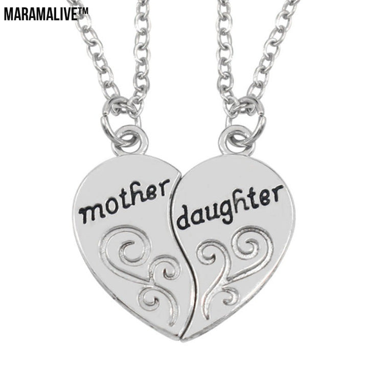 Mother And Daughter Two-part Love Necklace