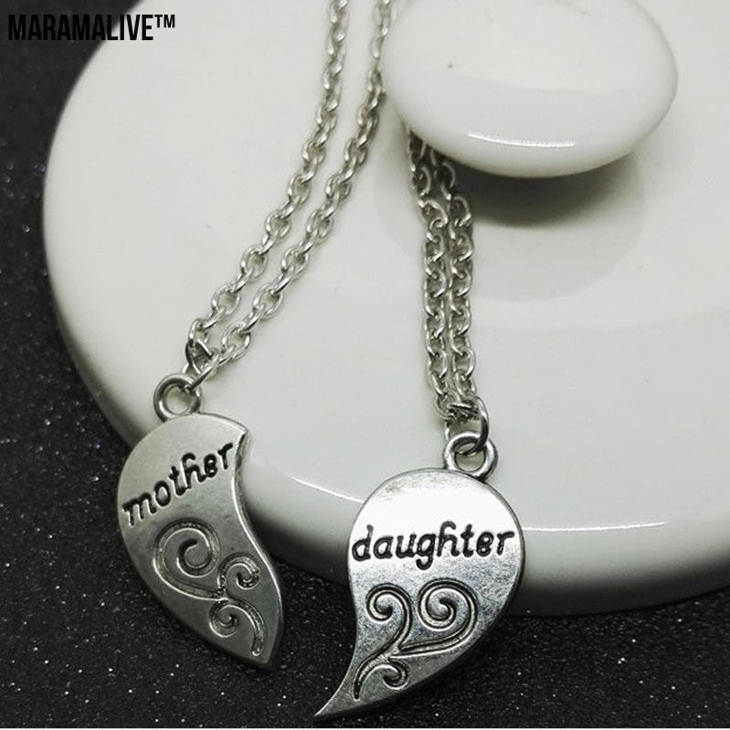 Mother And Daughter Two-part Love Necklace