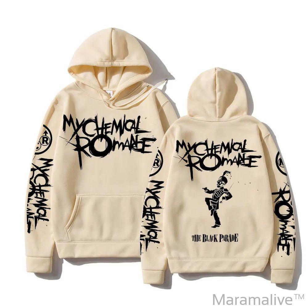 My Chemical Romance Double Sided Graphic Hoodies Streetwear Men Women Black Parade Punk Emo Rock Hoodie Men's Hooded Sweatshirt