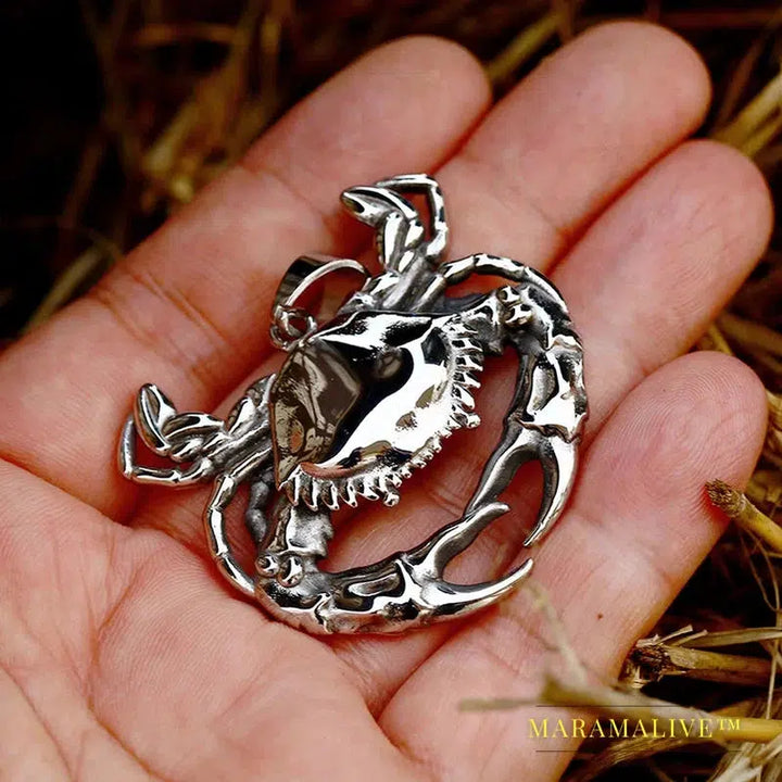 New Design Ocean Series Stainless Steel Crab Pendant Fashion Detailed Trendy Jewelry For Men Women