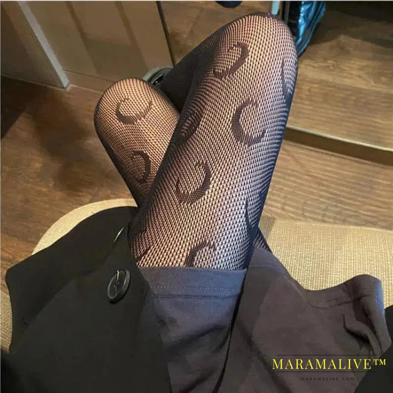 New Goth Lolita Cosplay JK Girls Tights Women Sexy Retro Gothic Kawaii Cross Print Club Stockings Nylon Socks Fishnet Pantyhose