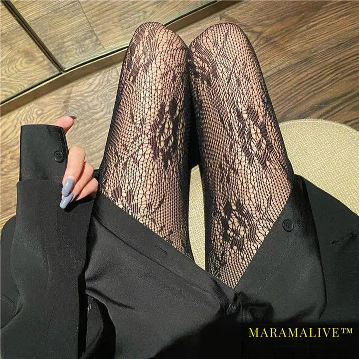 New Goth Lolita Cosplay JK Girls Tights Women Sexy Retro Gothic Kawaii Cross Print Club Stockings Nylon Socks Fishnet Pantyhose