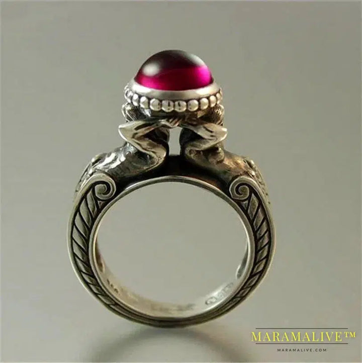 New Mermaid Alloy Creative Women's Vintage Ring