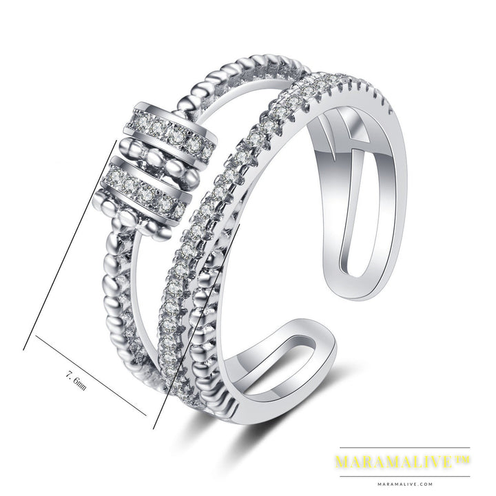 New Rings Come And Go Diamond-studded Rotating Rings