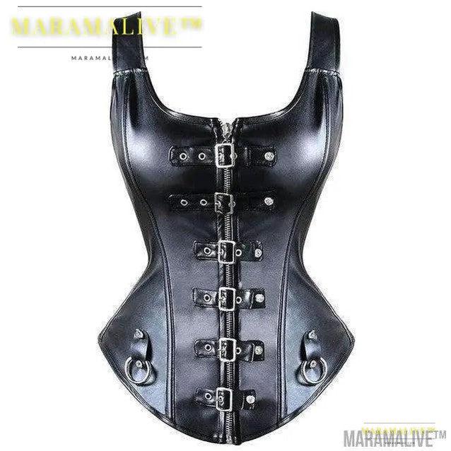 New Steampunk Steel Boned Lace up Back Sexy Body Bustier Overbust Corset