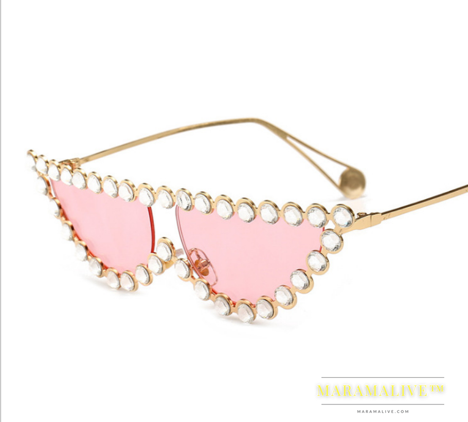 New studded cat's Eye Sunglasses fashionable style